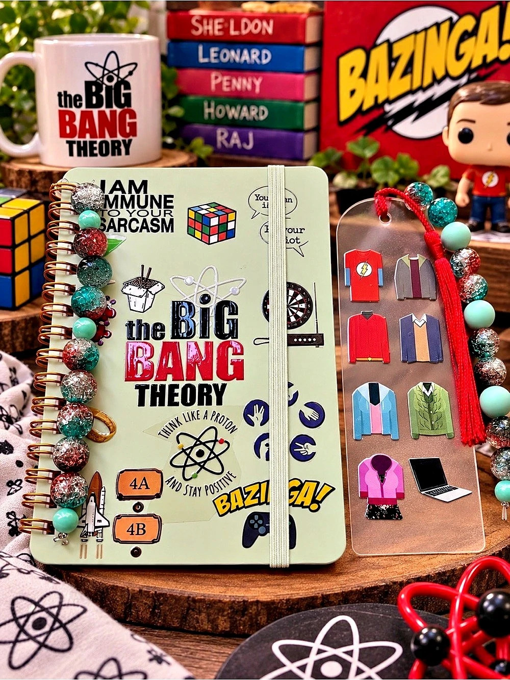 Science comedy tv show fandom vibes handcrafted bundle 🧡🔭🔬
